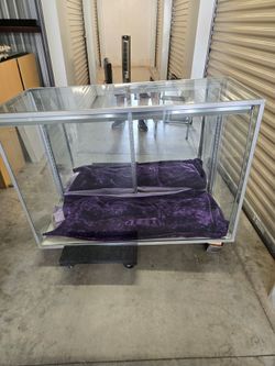 Metallic/mirrored Display case