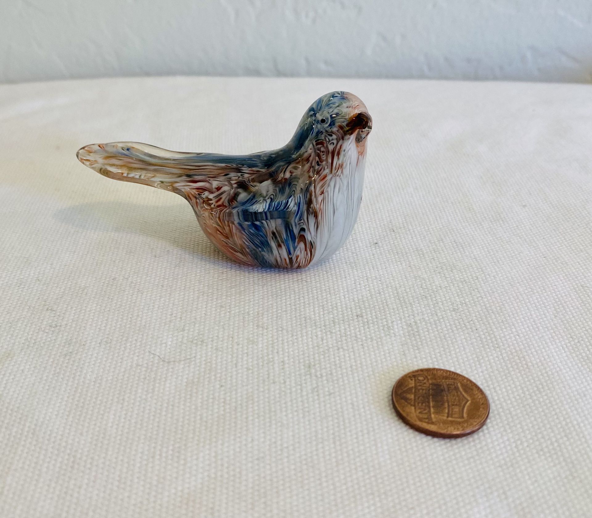 vintage glass bird miniature