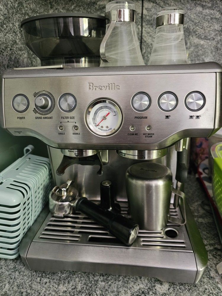 Espresso Machine BREVILLE with Grinder and Milk Frother