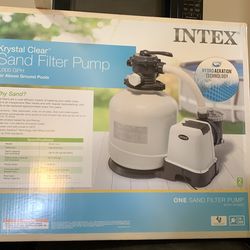 Used-INTEX- Sand  Filter Pool Pump