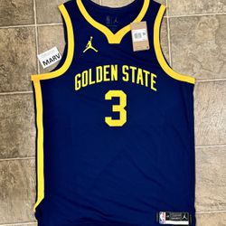 New Nike NBA Authentic Jordan Poole Golden State Warriors Statement Edition Game Jersey