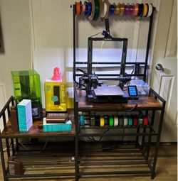 3d printer and resin printer table not included