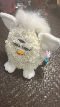 Vintage 1999 Furby Babies Curly Lamb Cream Color Fur