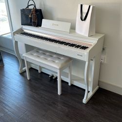 Stand Up Electric Piano With Bench 