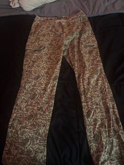 Camo Print Flare Pants