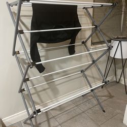 Foldable Laundry Rack For Air Drying Clothing 