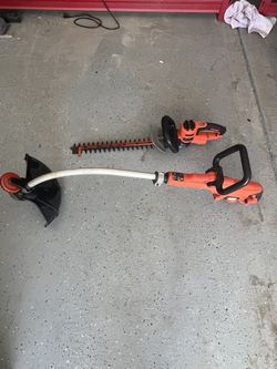 Black And Decker Corded Trimmer And Hedge Trimmer