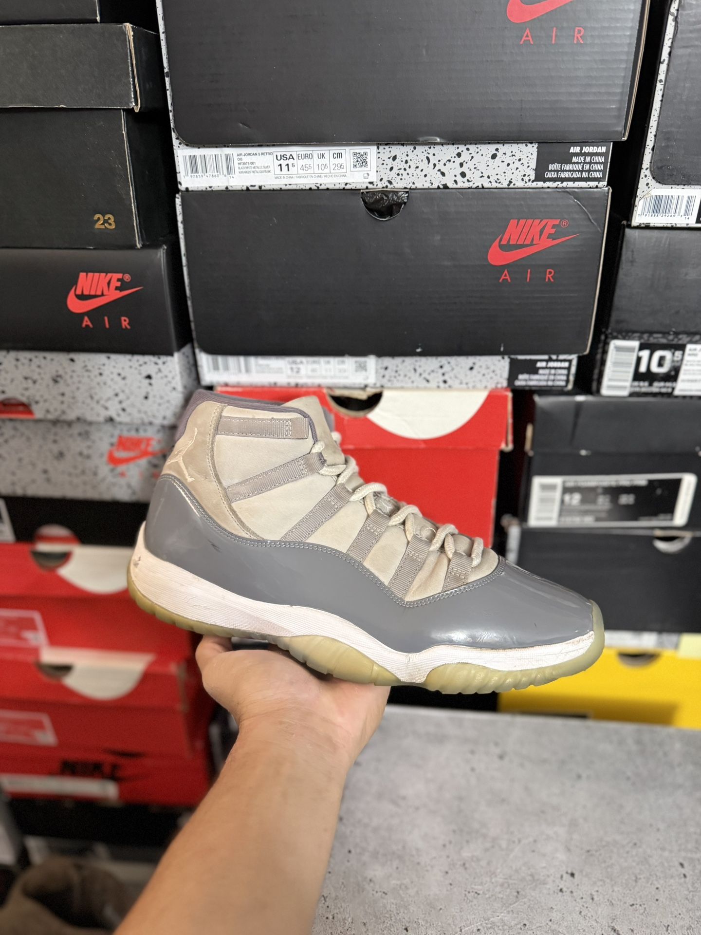 2021 Jordan Cool Grey 11s size 11 USED