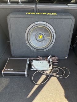 10in Kicker Sub w/ Kicker Amp