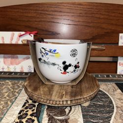 Mickey/Minnie Watercolor Ramen Bowl