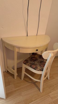 Desk and chair