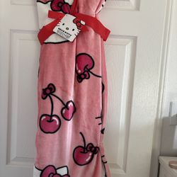 Hello Kitty Cherry Blanket 