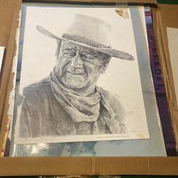 Vintage John Wayne Poster. 
