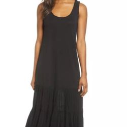 Caslon, Black Midi Dress, XS