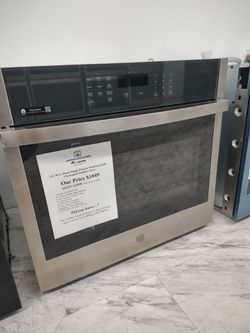(50% Off Wall Ovens & Electric Ranges ends 7/5/26) $524.50 GE single electric wall oven