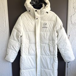 Brand new Women’s white Long Puffer Jacket Coat 