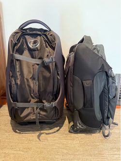 Osprey Rolling Backpacks + Daypack