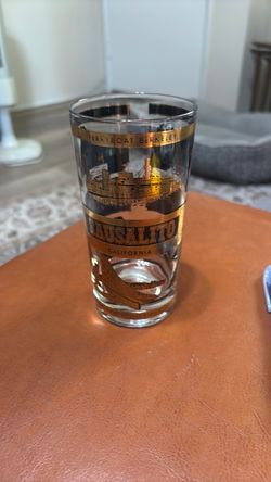 Vintage Sausalito Ca souvenir glass