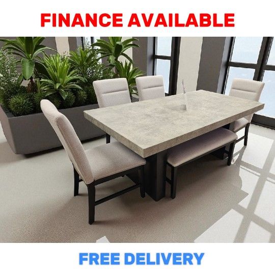 🔥 DINING TABLE SET DEAL! / ¡OFERTA DE COMEDORES Only $699 ( LAST ONE) 🚚 FREE DELIVERY / ENTREGA GRATIS #CM 1319T-4272