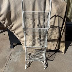 White 3 tier baskets - 3 tier baskets - organizer - baskets - bins - storage baskets - storage bins - furniture - storage organizer