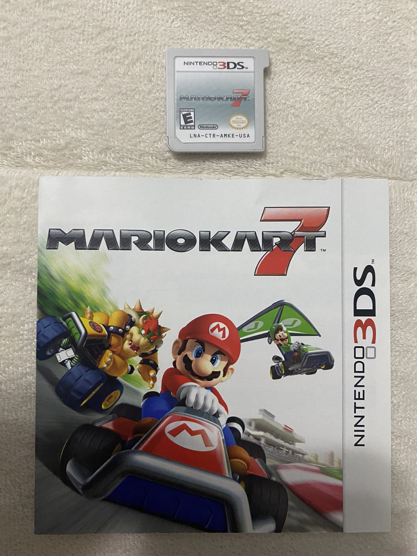Nintendo 3DS Mario Kart 7 game and manual only