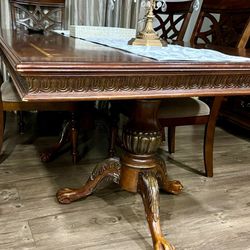 Dining Room Table - Engraved Wood 