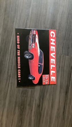 Old Metal Chevelle SS Sign