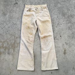 True Vintage 60’s 70’s Distressed Levi’s Corduroy Boot Cut Flared Pants Womens  