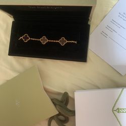 Van Cleef & Arpels VCA Alhambra Women’s Bracelet – Gold Plated, New