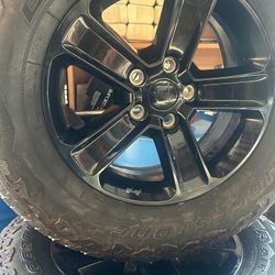 18" Jeep Wrangler Altitude Black OEM wheels rims and tires