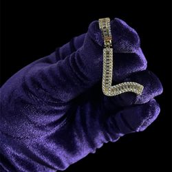 Iced Out “L” Pendant (Pendant Only)