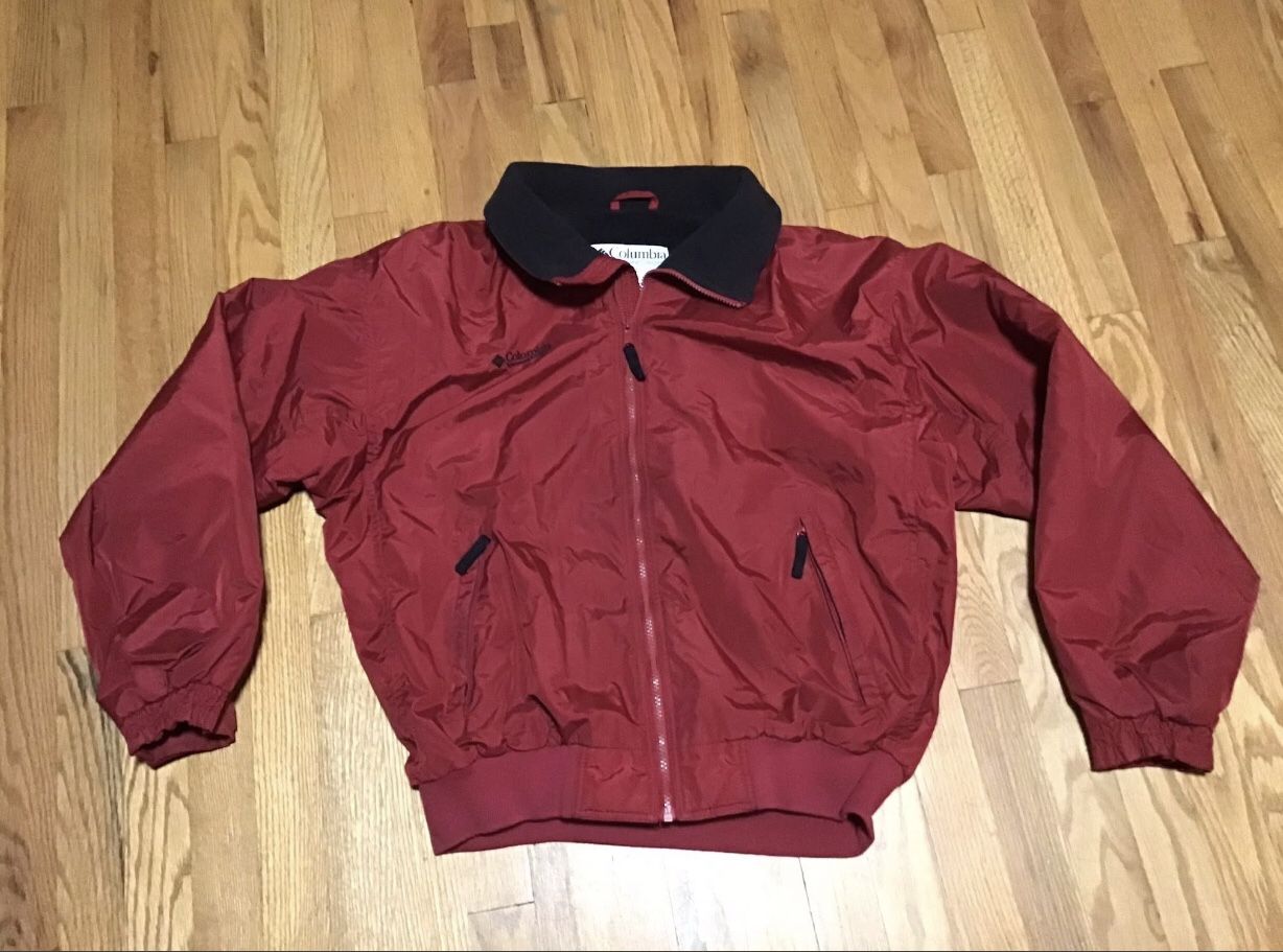 COLUMBIA SPORTSWEAR MENS SIZE MEDIUM JACKET FLEECE ZIP UP EXECELLET CONDITION 