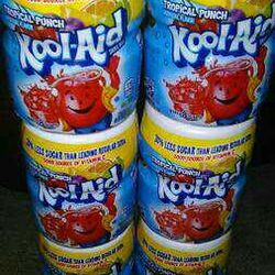 (6) Koolaid powdered drink canisters! Tropical Punch flavor!