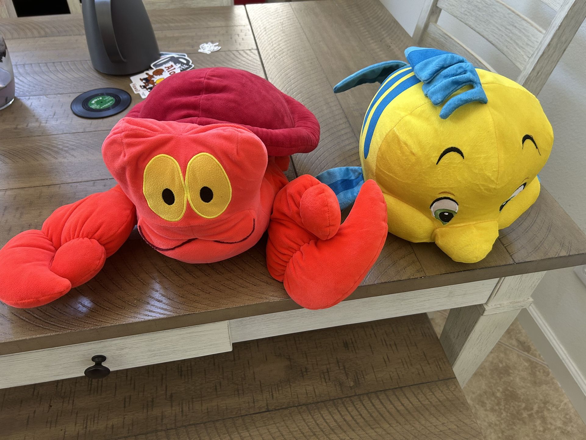 Large Sebastian And Flounder Stuffed Animals