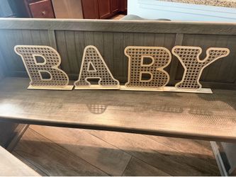 Wooden 'BABY' Decorative Letters Set..12x12 letters