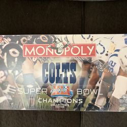 New! Colts Super Bowl XLI Collectable Monopoly Game