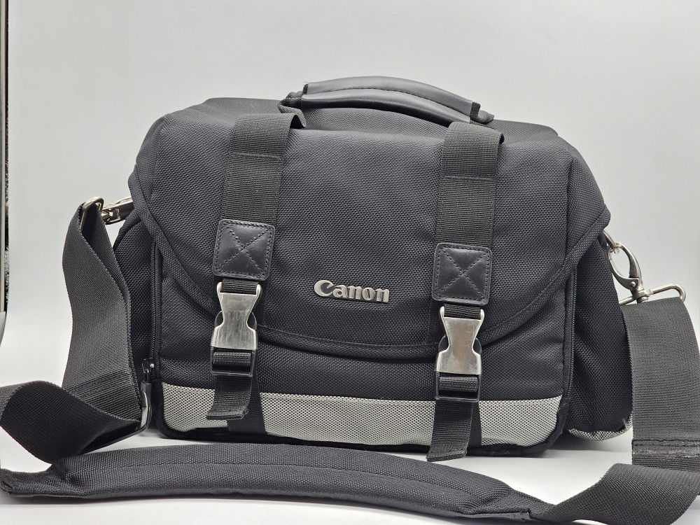 Canon 200DG Digital SLR Large Camera & Lens Case Gadget Bag Black Shoulder Strap