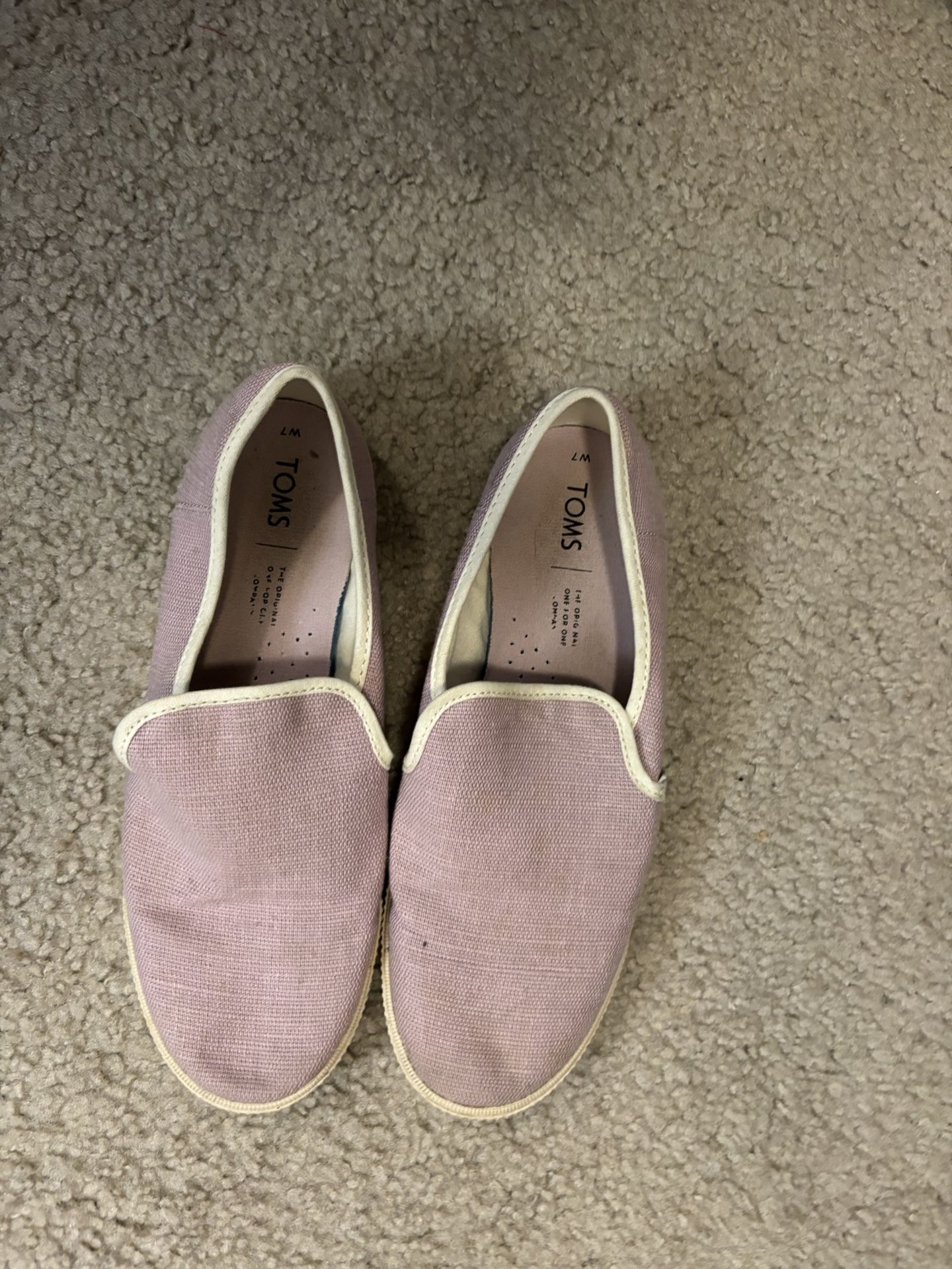 Purple Canvas Loafers