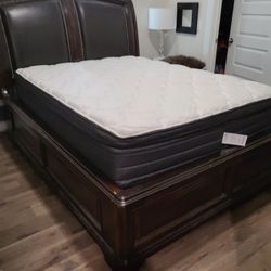 Weirs Queen Sleigh BED, Armoire Dresser, and Night Stand 