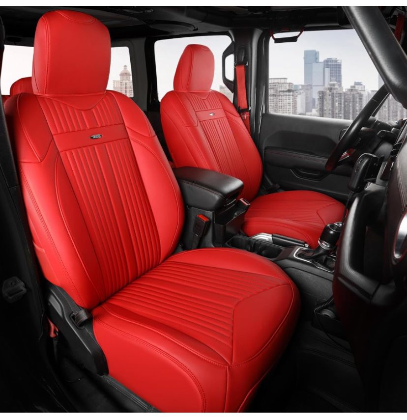 New Jeep Wrangler Seat Covers (Red)