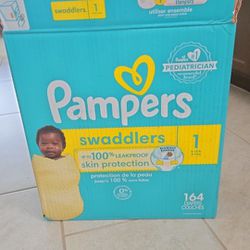Open Box Pampers Size 1