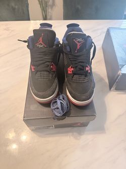 Air Jordan 4 Retro Black Red Sneakers