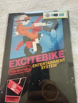 Nintendo NES excite bike video game