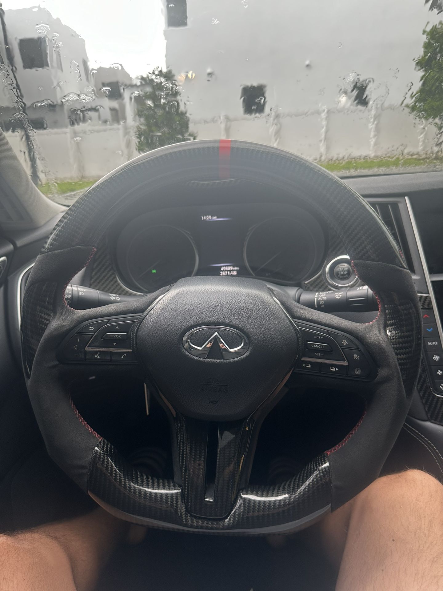 Infiniti Q50 carbon fiber steering wheel