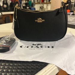 Coach Shoulder Bag With Crossbody Strap And Dust Bag -New