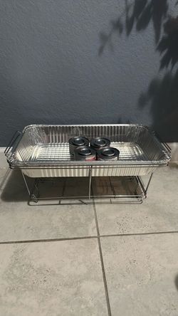 Chafing Dish Set with Rack and Fuel Cans