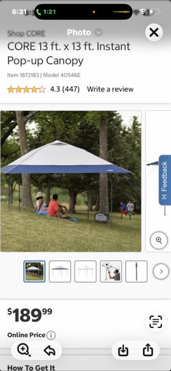 Canopy 13x13ft instanea