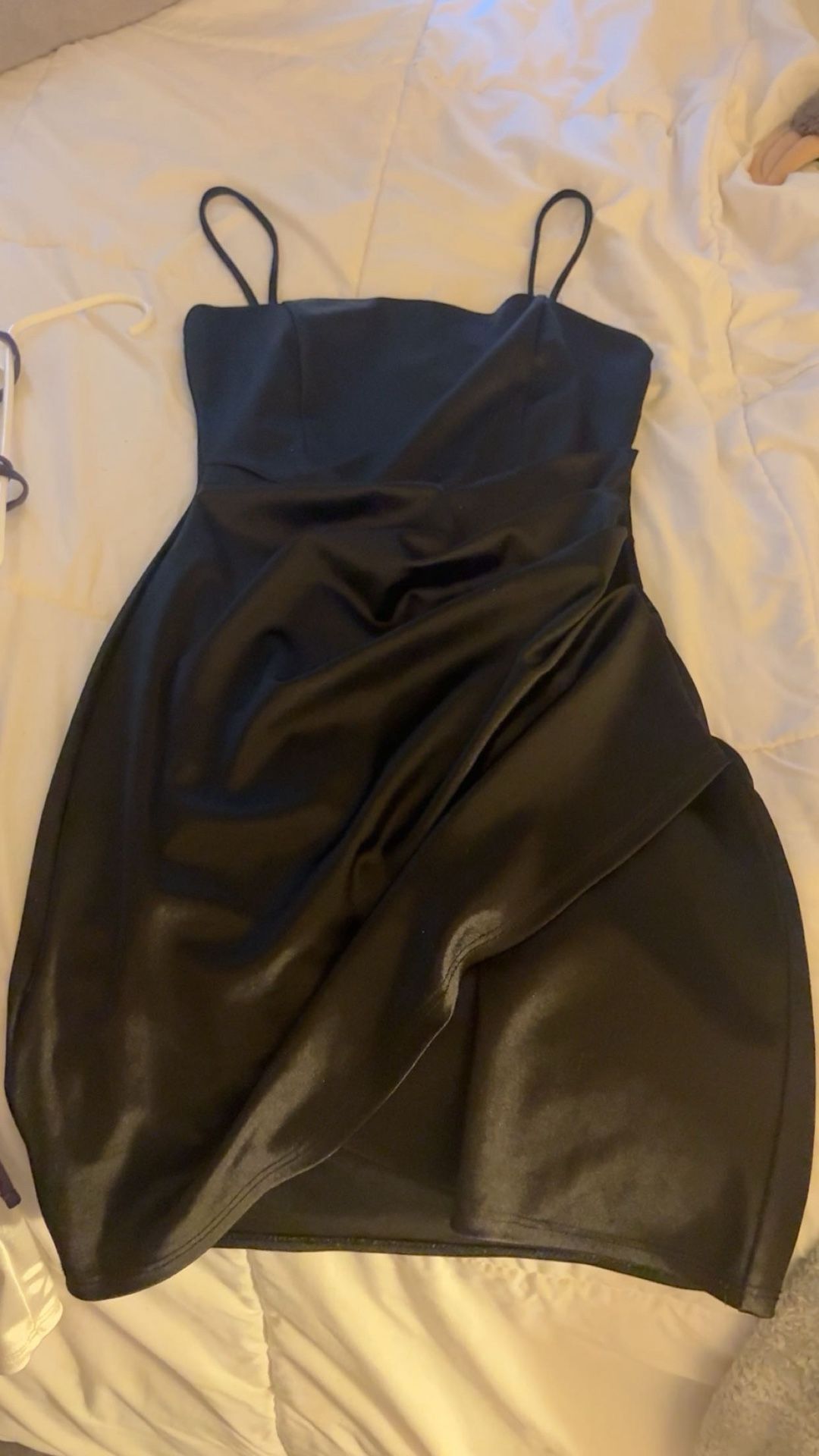 Black Silk Hoco/Prom/Formal dress