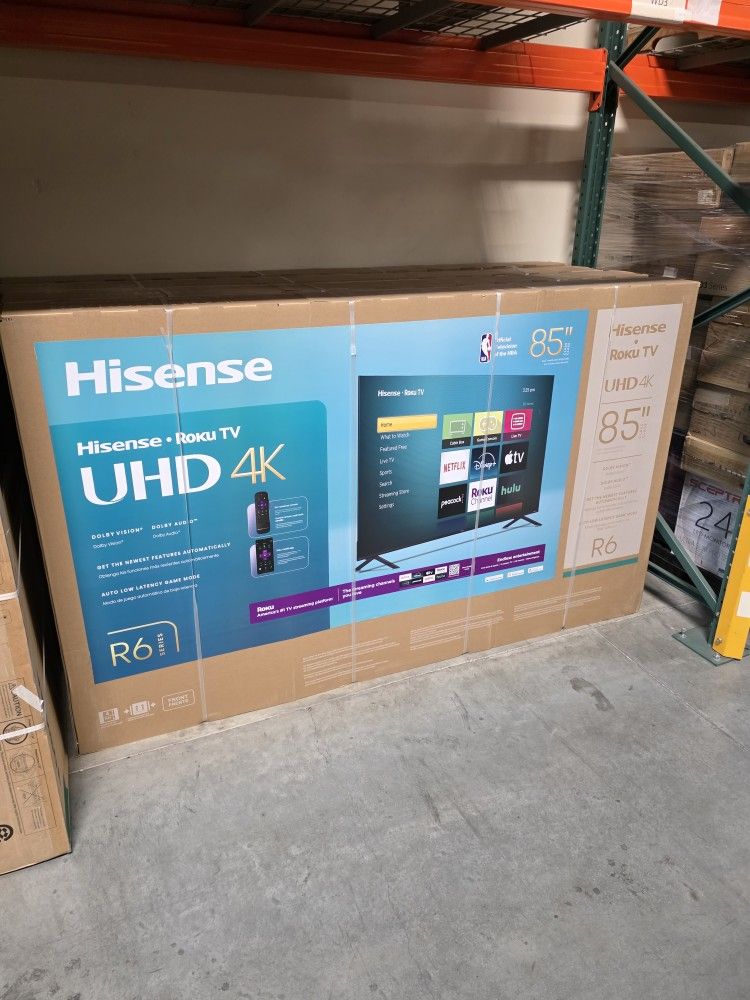 85 INCH HISENSE 4k Tv With Warranty