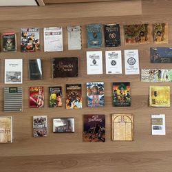 Lot of Old Video Game Manuals